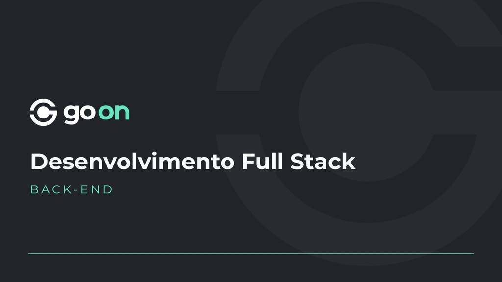 Desenvolvimento Full Stack | Back-End