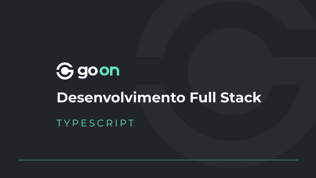 Desenvolvimento Full Stack | TypeScript